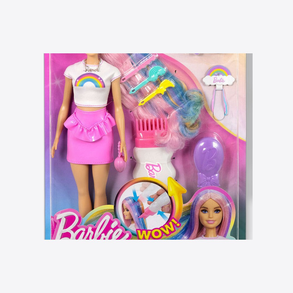 Mattel Muñeca Cabello Destellos Arcoiris Barbie (imagen 5 de 6)