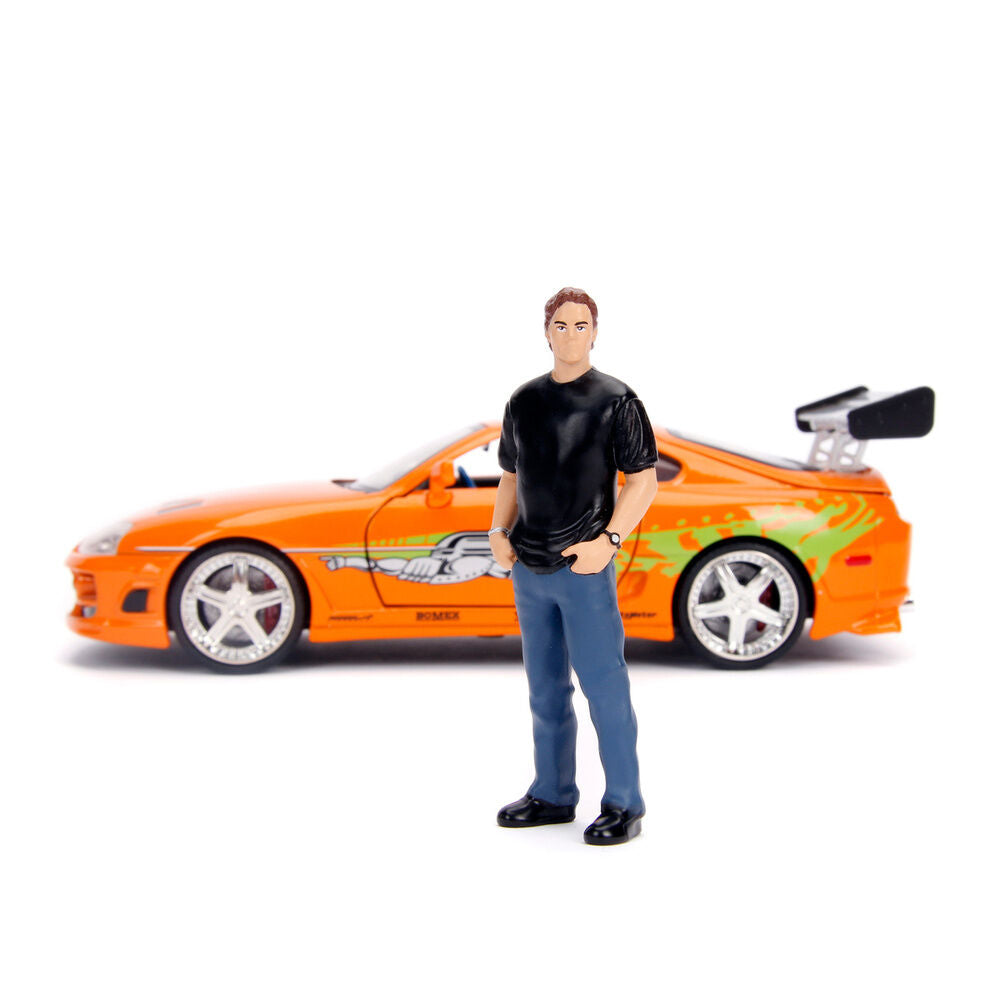 Brian + Coche Toyota Supra - Réplica | Fast & Furious
