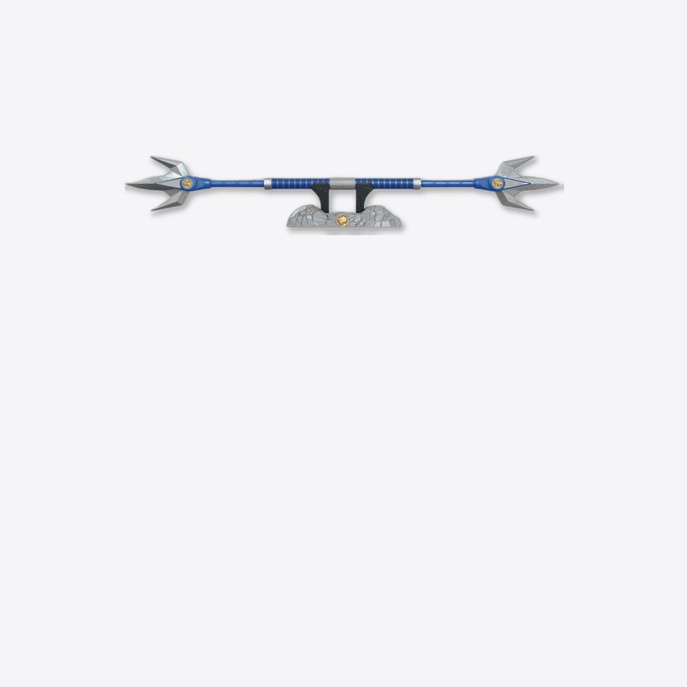 Replica hasbro escala 1:1 blue ranger lanza de poder deluxe power rangers lightning collection (imagen 6 de 6)