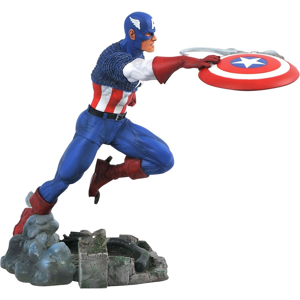 Diamond Select Estatua Capitan America Marvel Comic Gallery 25cm (imagen 3 de 4)