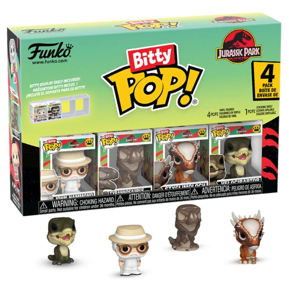 Blister 4 figuras Bitty POP Jurassic Park Raptor | Funko
