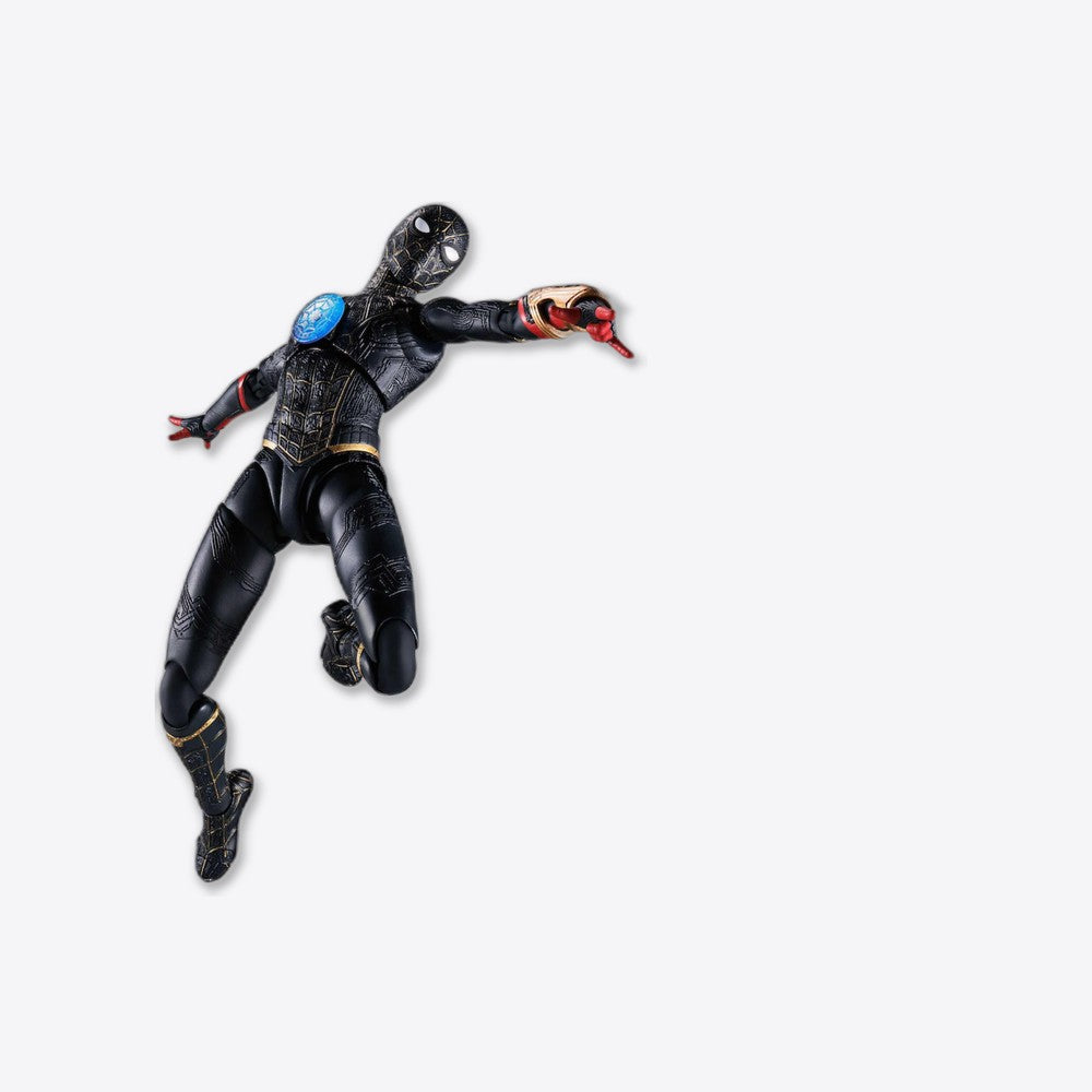 Figura tamashii nations marvel spider - man no way home spider - man traje negro & dorado sh figuarts (imagen 6 de 6)