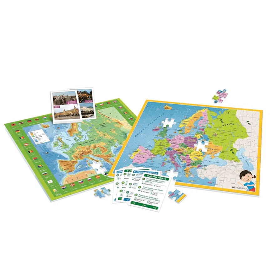 Juego Puzzle Mapa Geo Descubre Europa Educativo Clementoni