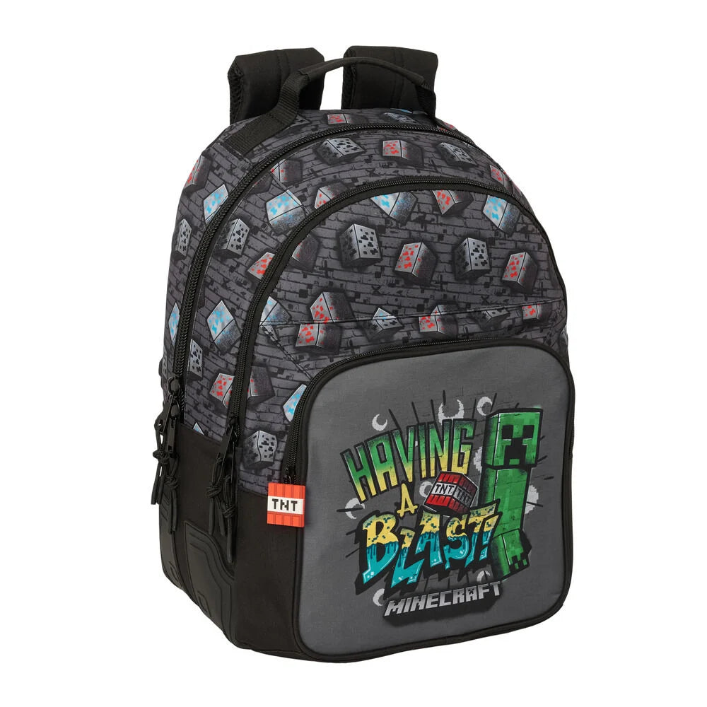 Safta Mochila Graffiti Minecraft 42cm adaptable