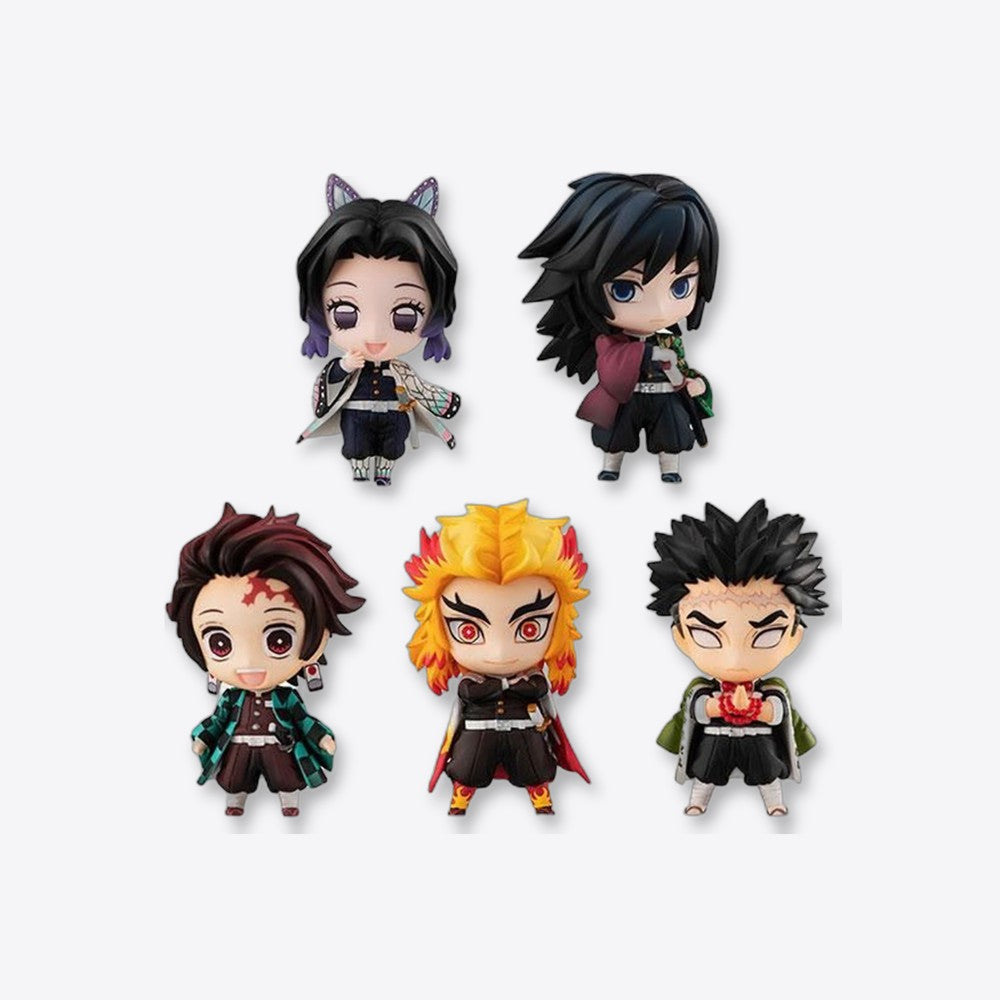 Pack 5 figuras megahouse demon slayer kimetsu no yaiba sailor tanjiro & the hashira set a (imagen 2 de 6)