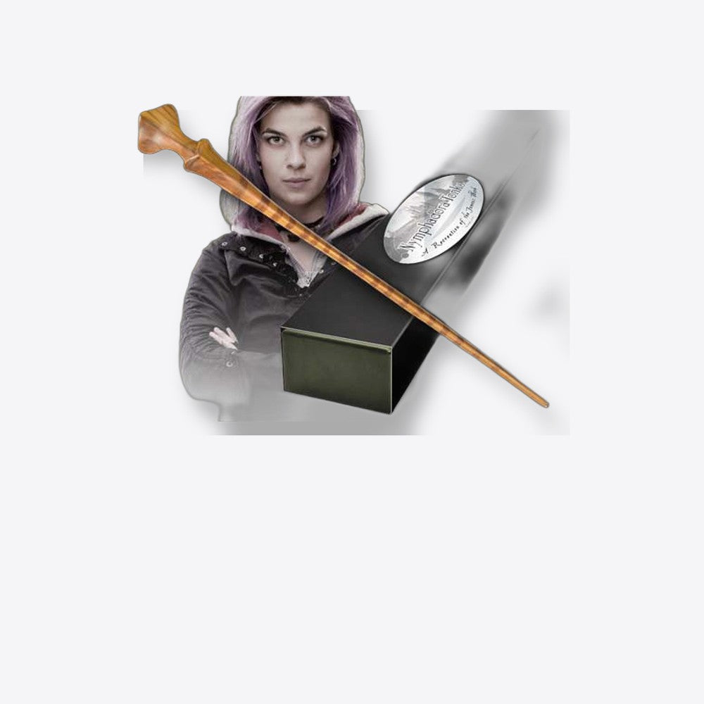 Replica the noble collection harry potter nymphadora tonks varita con caja y placa de identificacion (imagen 6 de 6)