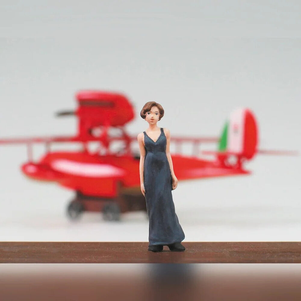 Savoia S.21F ver.2 Seaplane + Figura Gina Porco Rosso - Maqueta Model Kit | Studio Ghibli