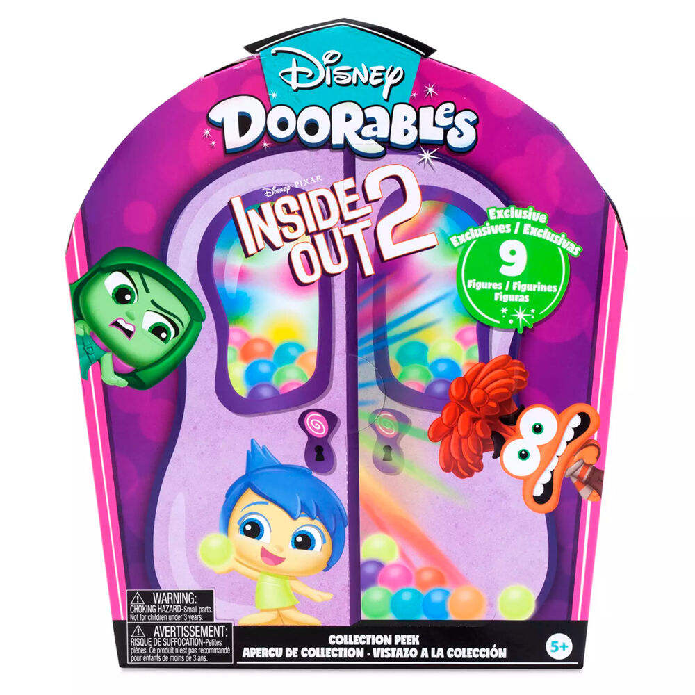 Just Play Set 9 figuras Del Reves 2 Doorables Disney Pixar 4cm (imagen 4 de 6)