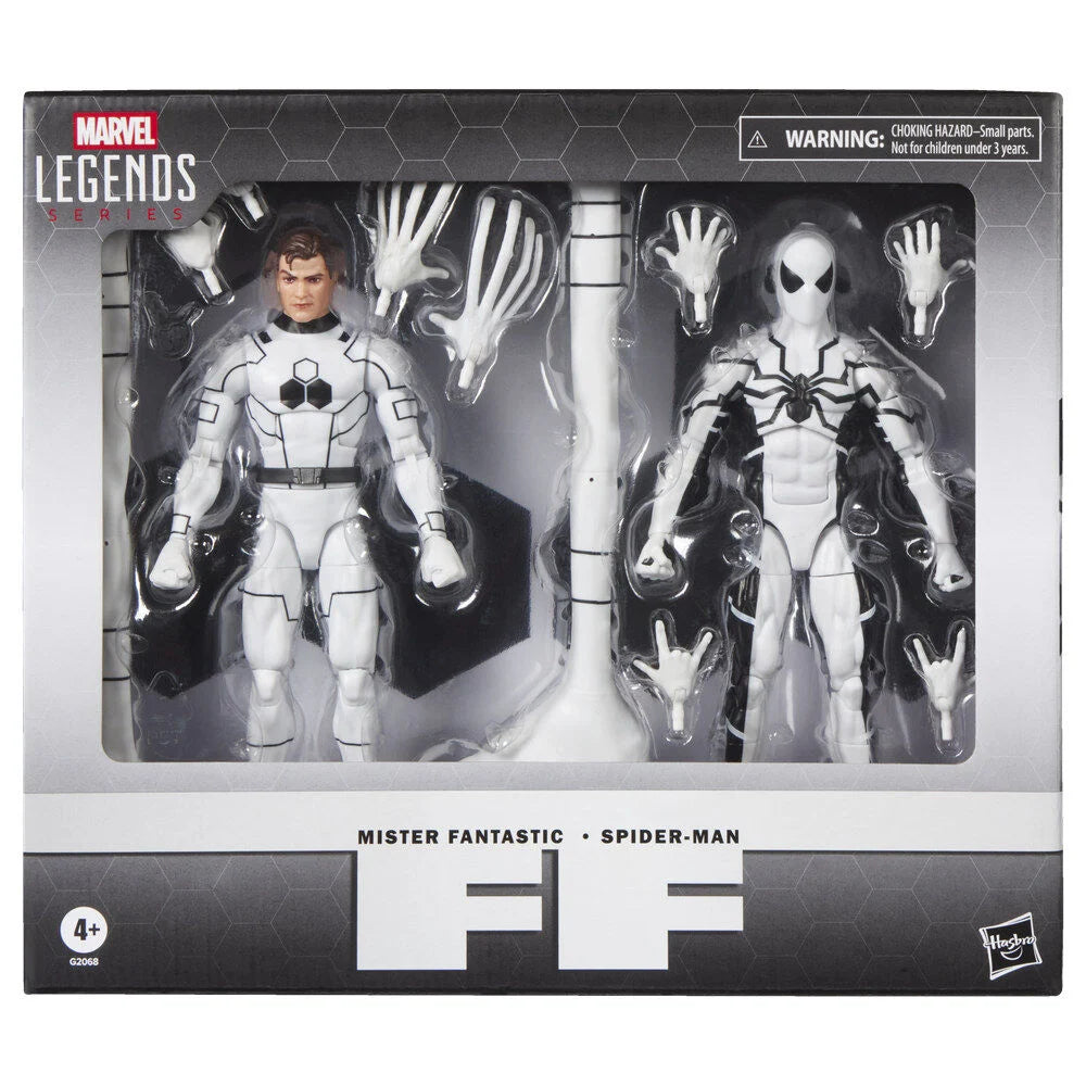 Hasbro Set 2 figuras Mister Fantastic & Spiderman Los Cuatro Fantasticos Marvel Legends Series 15cm