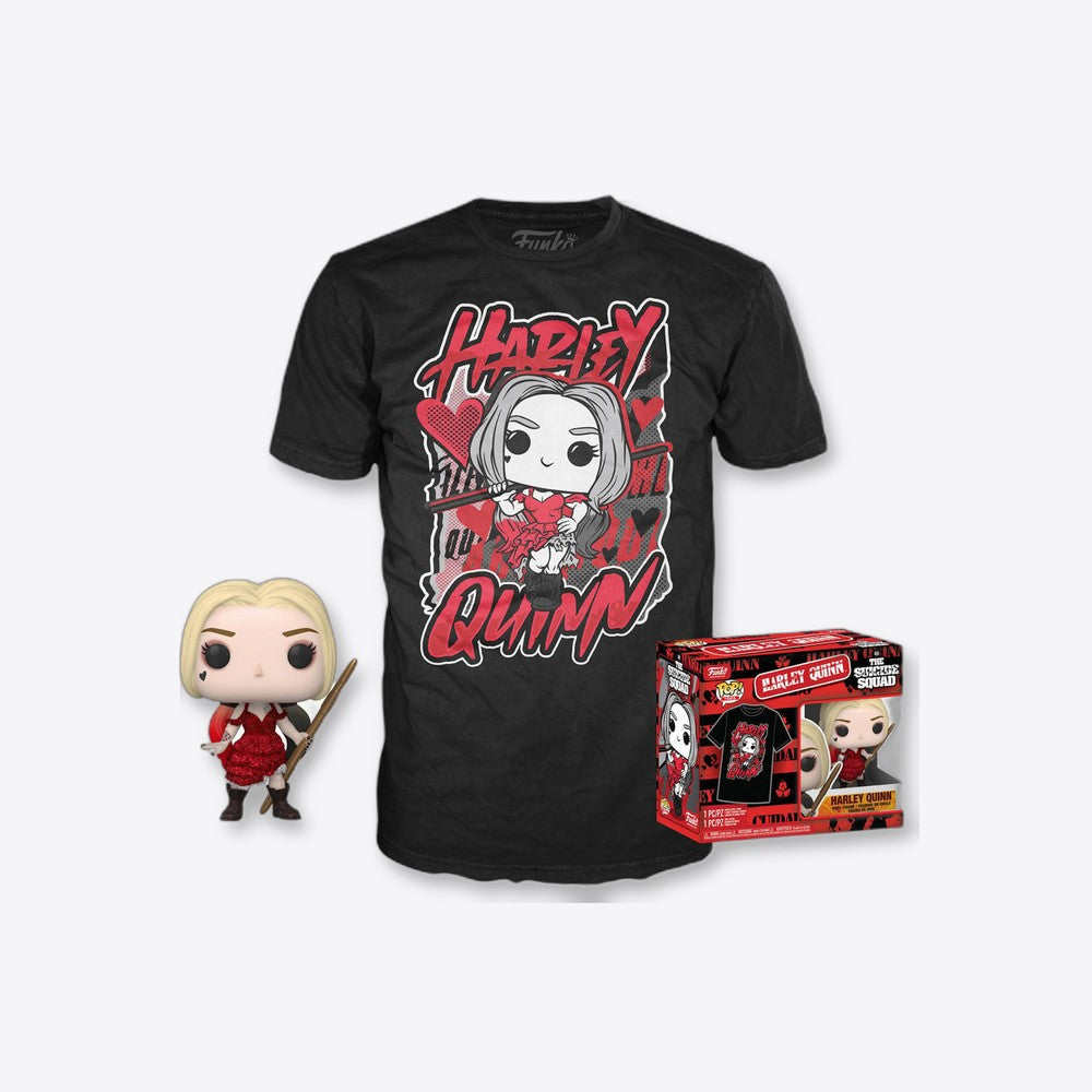 Funko Set figura POP & Tee DC Comics Escuadron Suicida Harley Quinn (imagen 5 de 6)