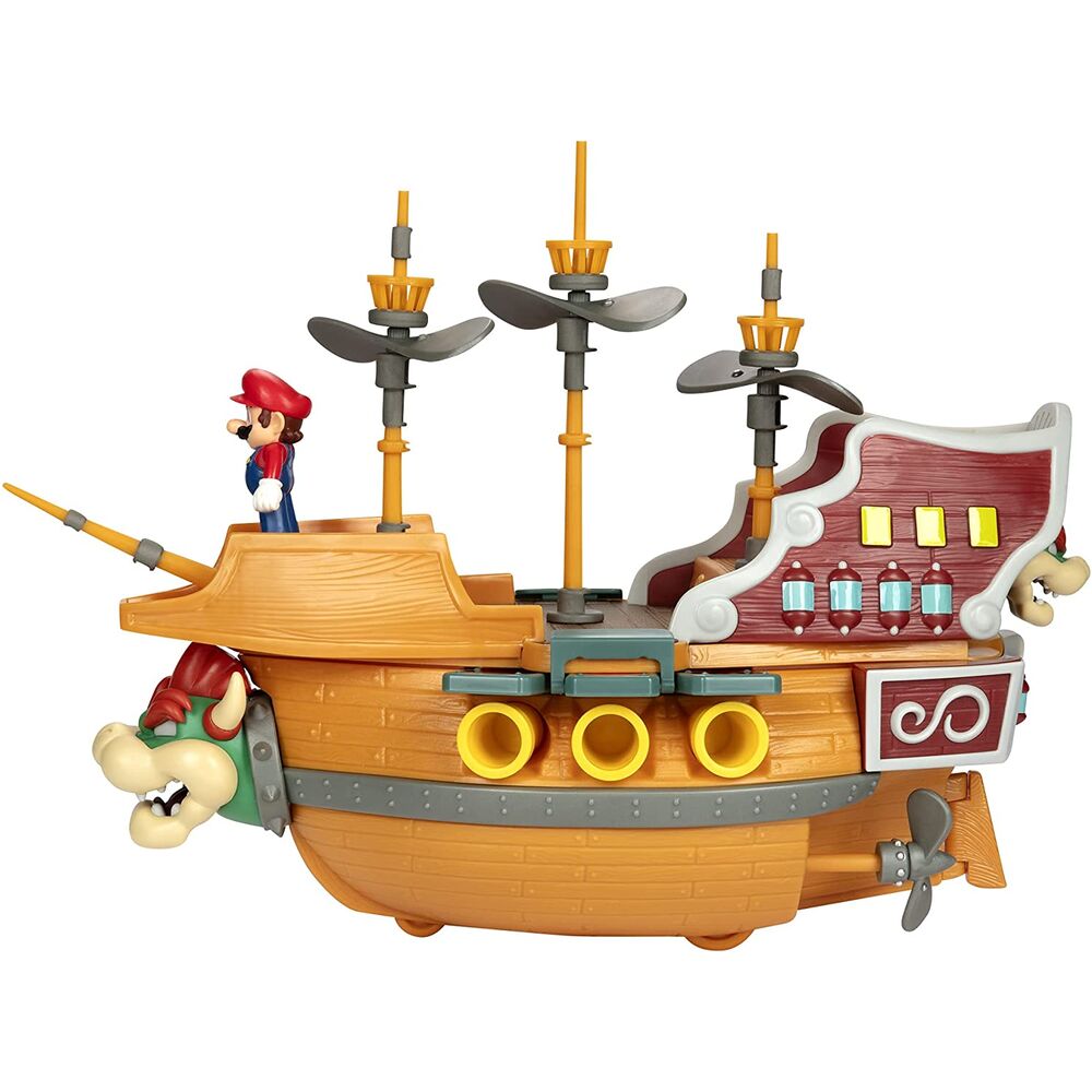 Jakks Pacific Playset Deluxe Aeronave Bowser Super Mario Nintendo (imagen 3 de 7)