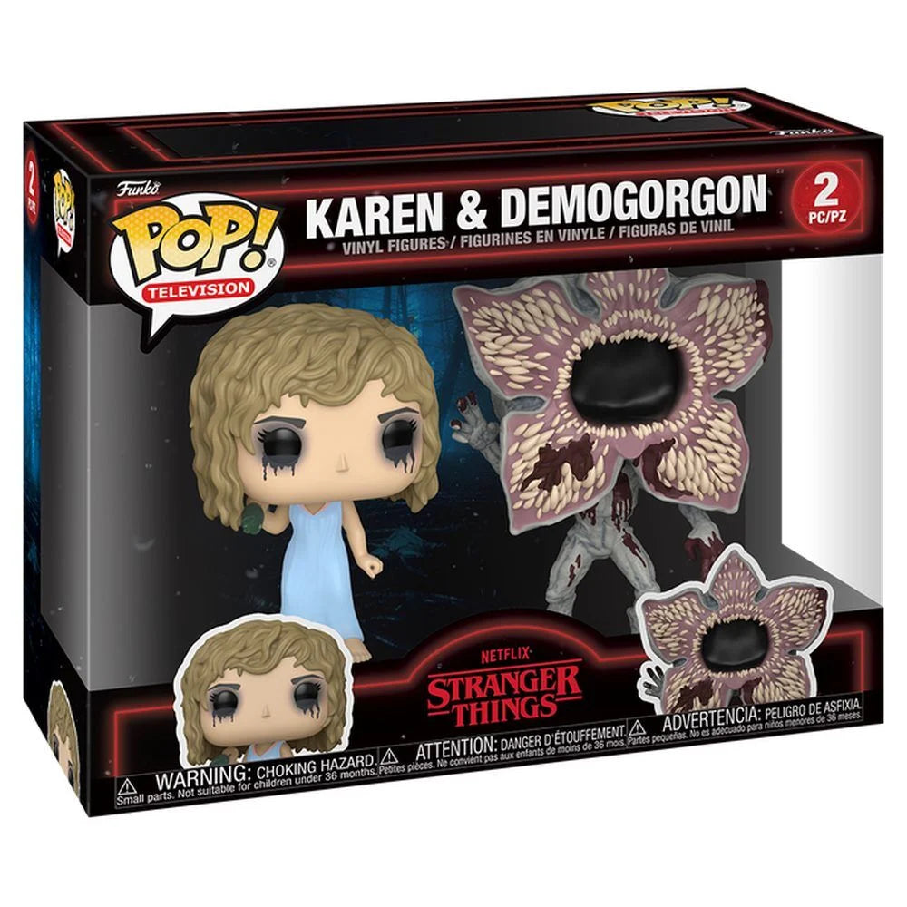 Funko Blister 2 Figuras POP Stranger Things Karen & Demogorgon