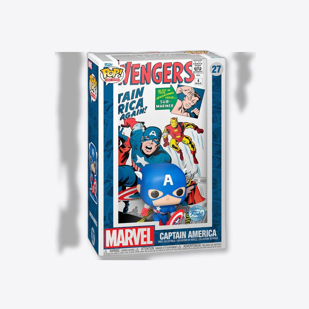 Funko Figura POP Comic Cover Marvel Avengers Capitan America (imagen 3 de 6)