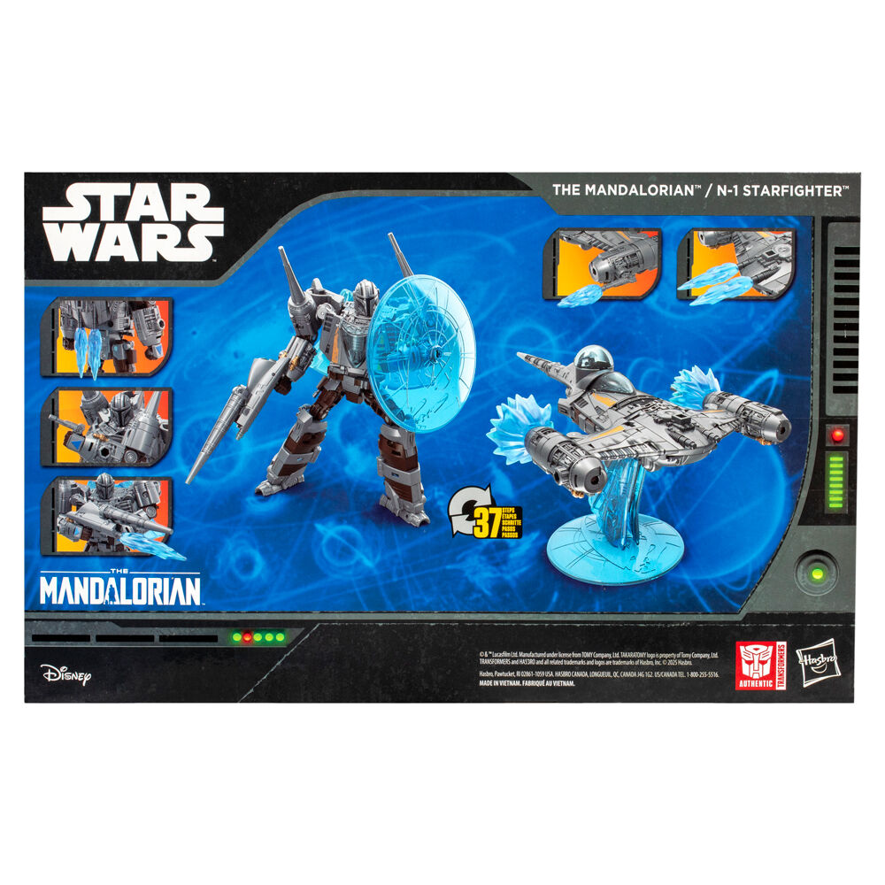 Hasbro Figura N-1 Starfighter The Mandalorian Star Wars Transformers 19cm (imagen 10 de 10)