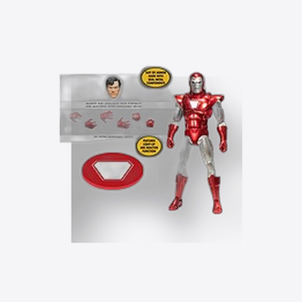 Figura mezco toyz marvel one:12 collective iron man silver centurion edition 16cm (imagen 2 de 6)