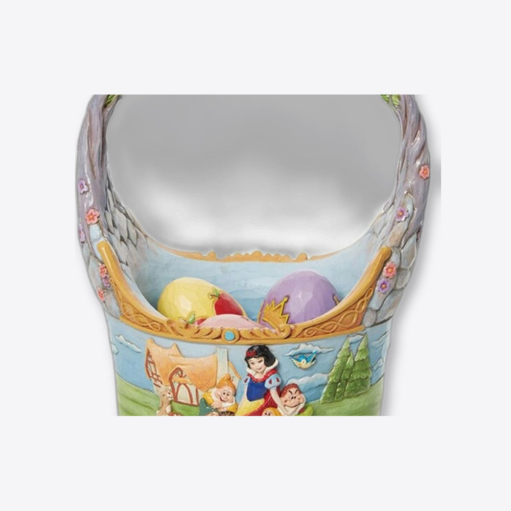 Cesta de pascua enesco con 3 huevos blancanieves (imagen 5 de 6)