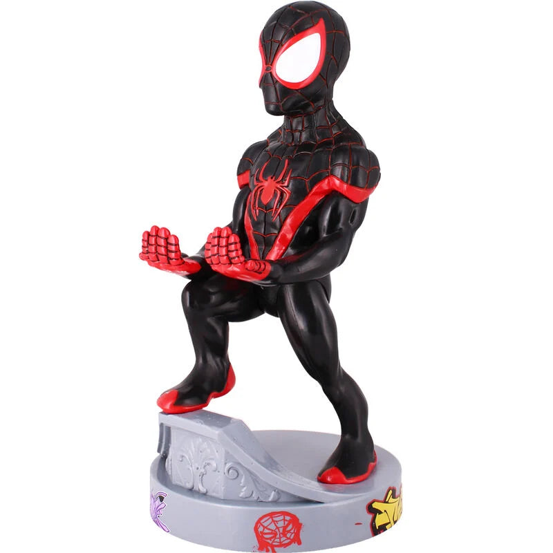 Marvel Cable Guy Miles Morales Spiderman Soporte Figura 21cm