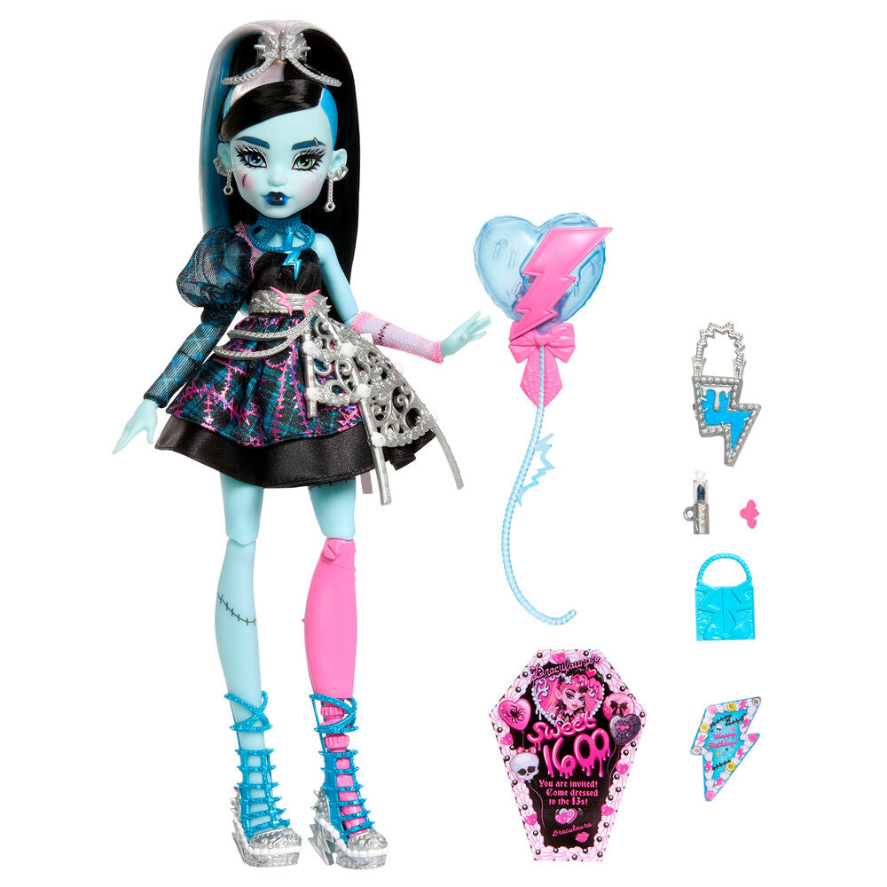 Mattel Muñeca Frankie Stein Scary Sweet Birthday 1600 Monster High (imagen 3 de 6)