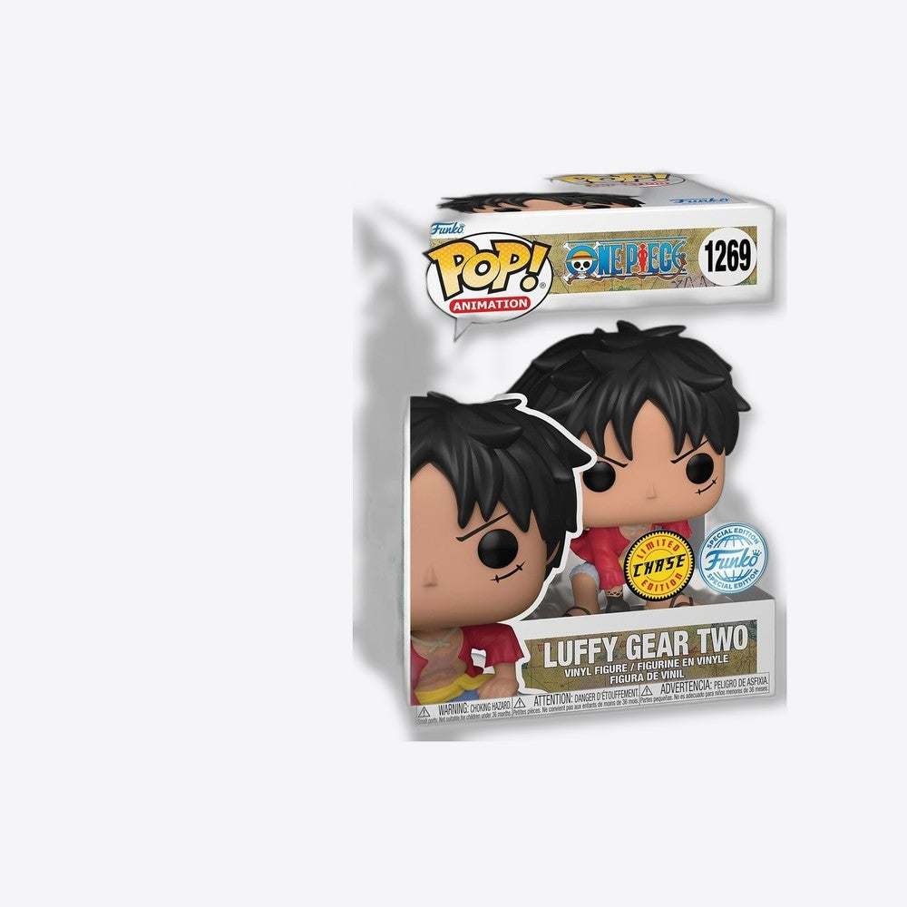 Funko Figura POP One Piece Luffy Gear Two Exclusive Chase (imagen 5 de 6)