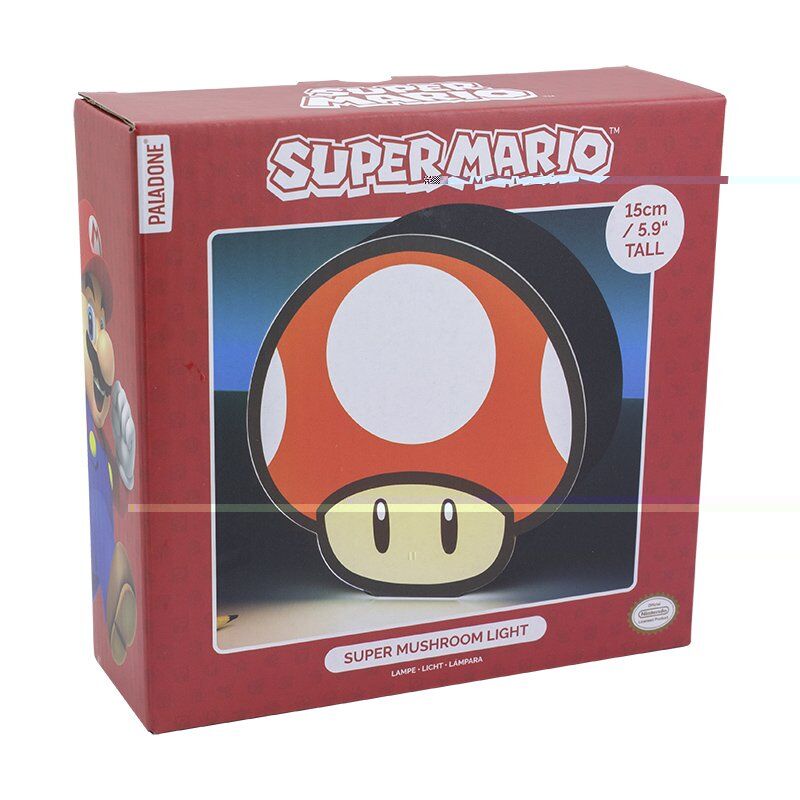 Super Mario Bros Lámpara Champiñón Nintendo