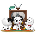 Funko Figura POP Moment Disney 101 Dalmatas Rolly Patch & Lucky with TV