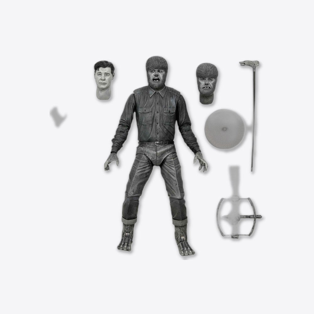 Figura neca universal monster scale action ultimate wolf (b&w) (imagen 2 de 6)