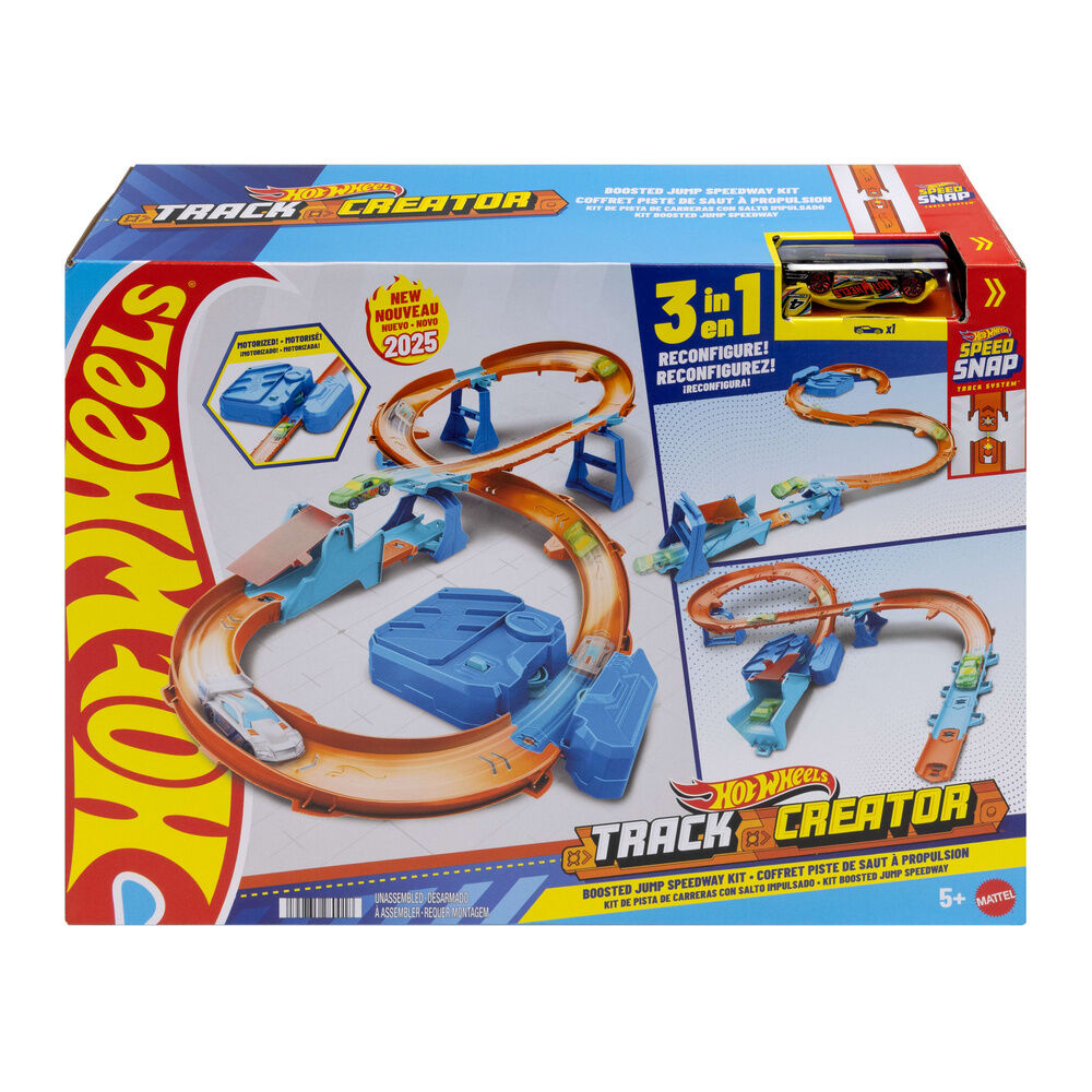 Pista Carreras con Salto Impulsado Hot Wheels - Juegos y Juguetes | Transformers