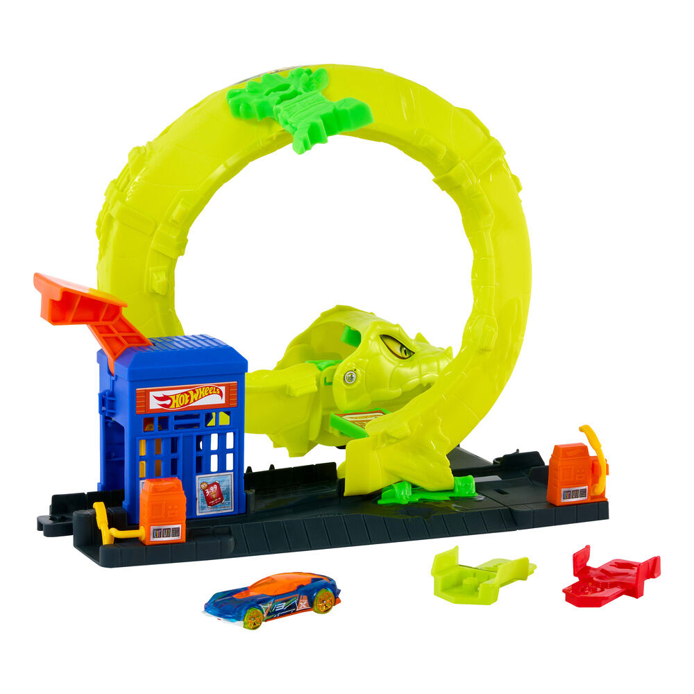 Hot Wheels City Pista Ataque Espiral de Serpiente