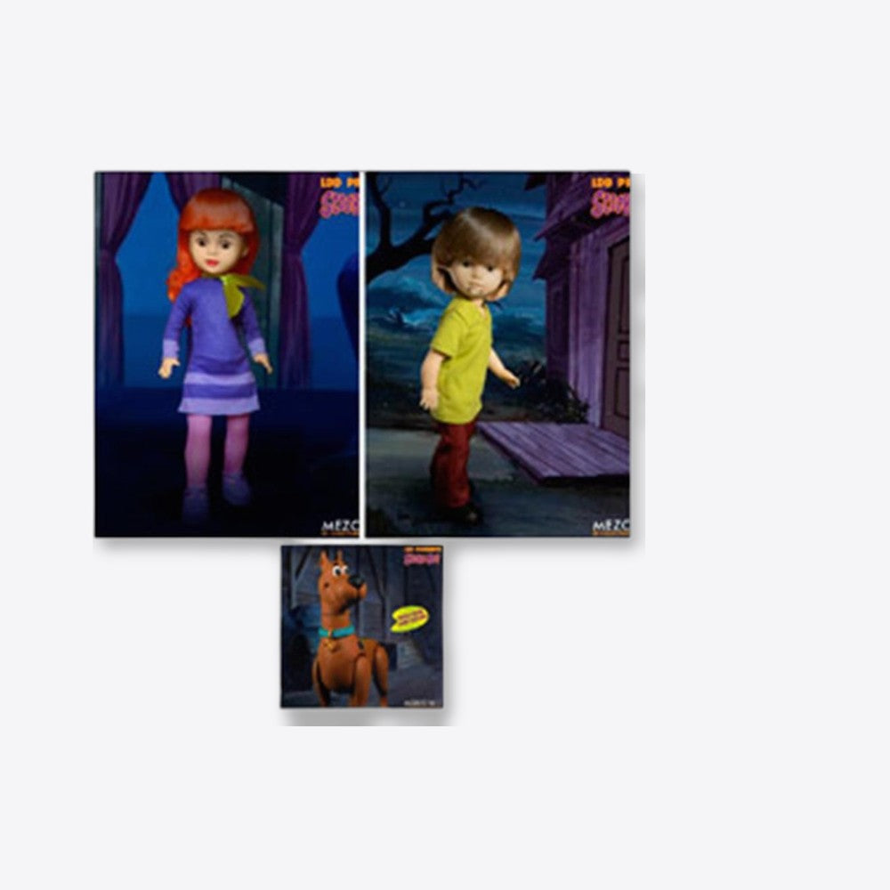 Set 6 figuras mezco toyz scooby - doo & mystery living dead dolls 25cm (imagen 6 de 6)