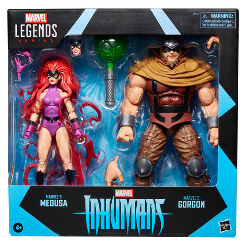 Hasbro Blister 2 figuras Medusa & Gorgon Inhumanos Marvel Legends Series 15cm