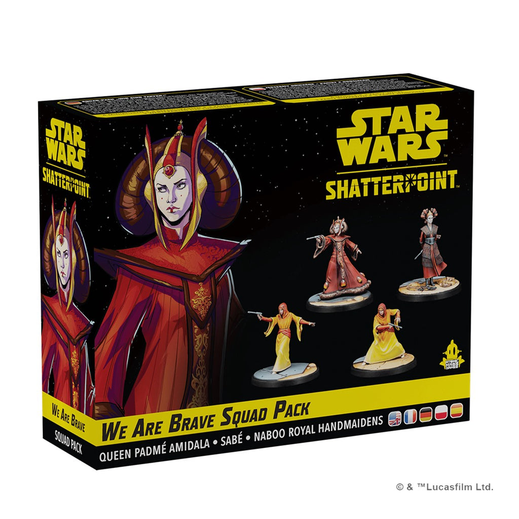 Asmodee Juego de mesa star wars shatterpoint we are brave squad pack edad recomendada 14 años