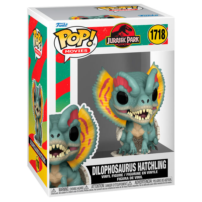 Figura POP Jurassic Park Dilophosaurus Hatchling - Pop Vinyls | Funko