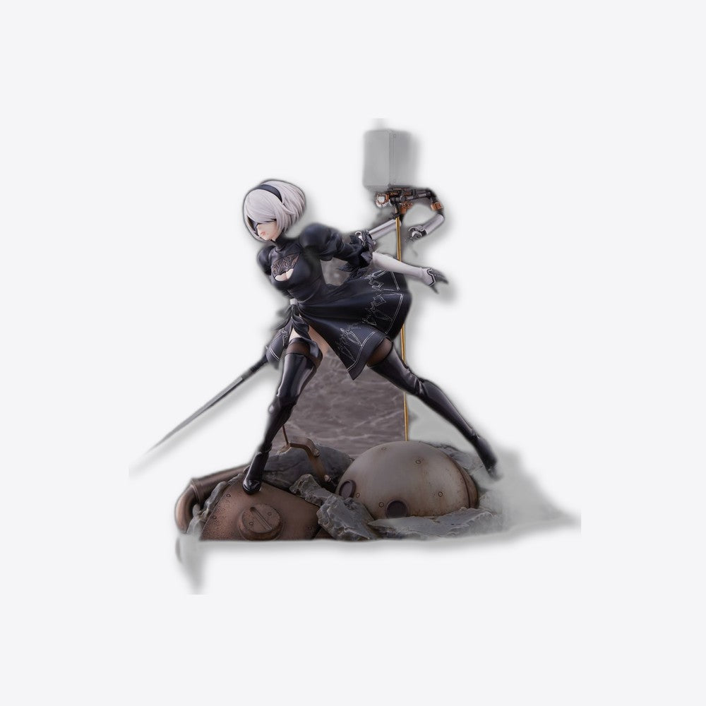 Figura aniplex 2b deluxe edition statue 20 cm nier automata ver.1.1a 1 - 7 scale (imagen 2 de 6)