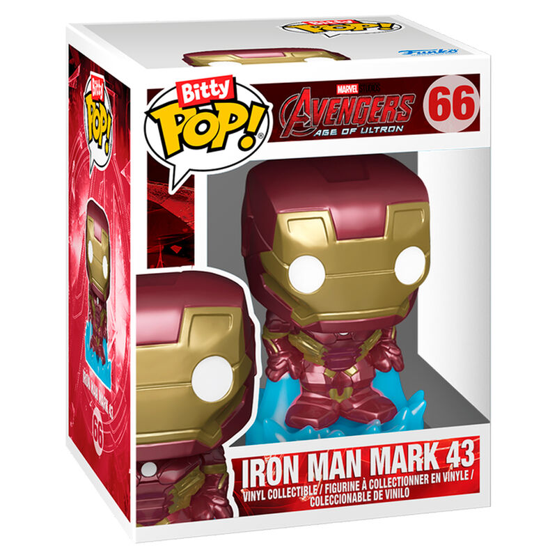 Marvel Figura Bitty Bots Hulkbuster con Iron Man Infinity Saga