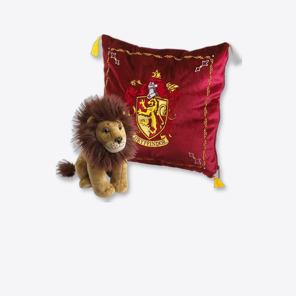 Peluche pack the noble collection harry potter leon mascota gryffindor + cojin gryffindor (imagen 6 de 6)