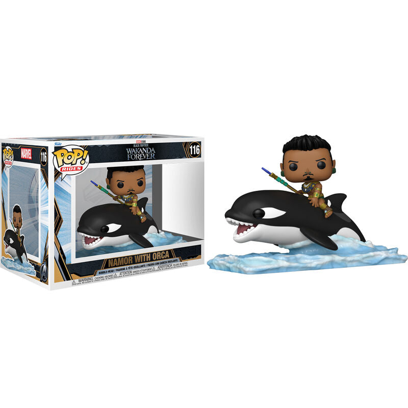 Marvel Black Panther Figura POP Namor con Orca