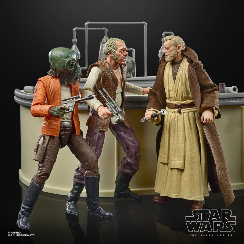 Hasbro Set figuras The Power Of The Force Cantina Showdown Black Series Star Wars 15cm (imagen 4 de 8)