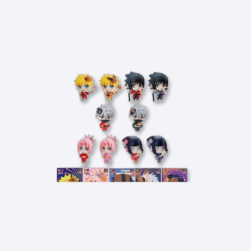 Set figuras con postales megahouse naruto shippuden petit chara land 10th anniversary (imagen 3 de 6)