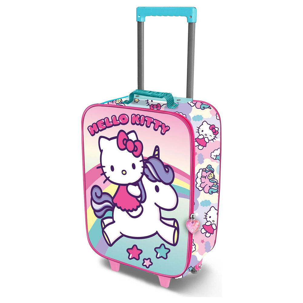 Karactermania Maleta trolley Unicorn Hello Kitty 46cm