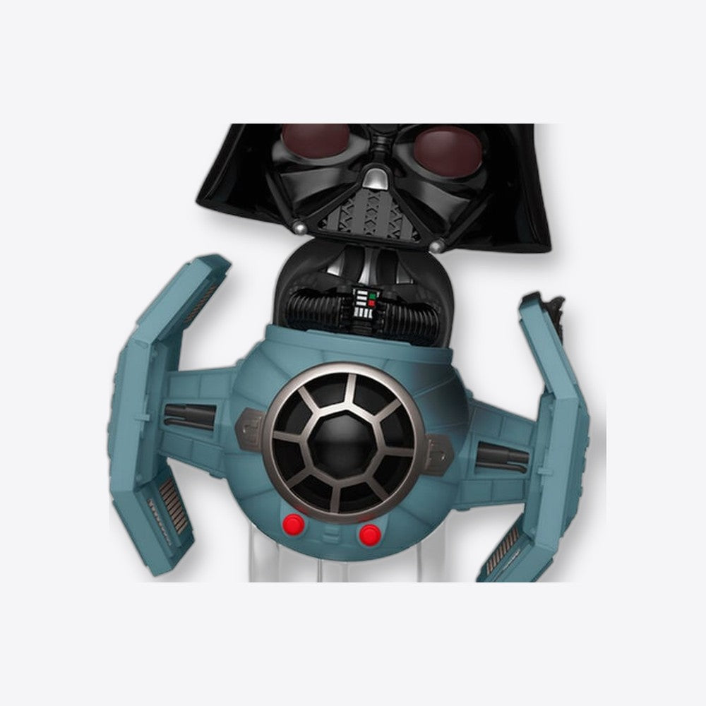 Funko Figura POP Rides Deluxe Star Wars Darth Vader with Tie Advanced Starfighter (imagen 6 de 6)