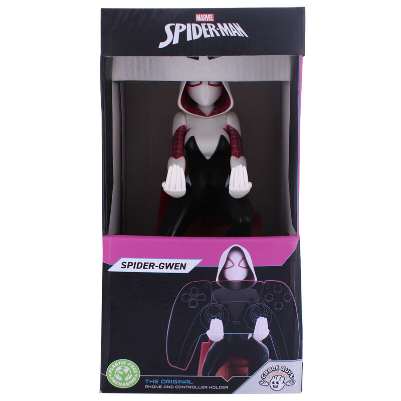 Spider-Gwen Marvel Cable Guy Soporte Figura 20cm Exquisite Gaming