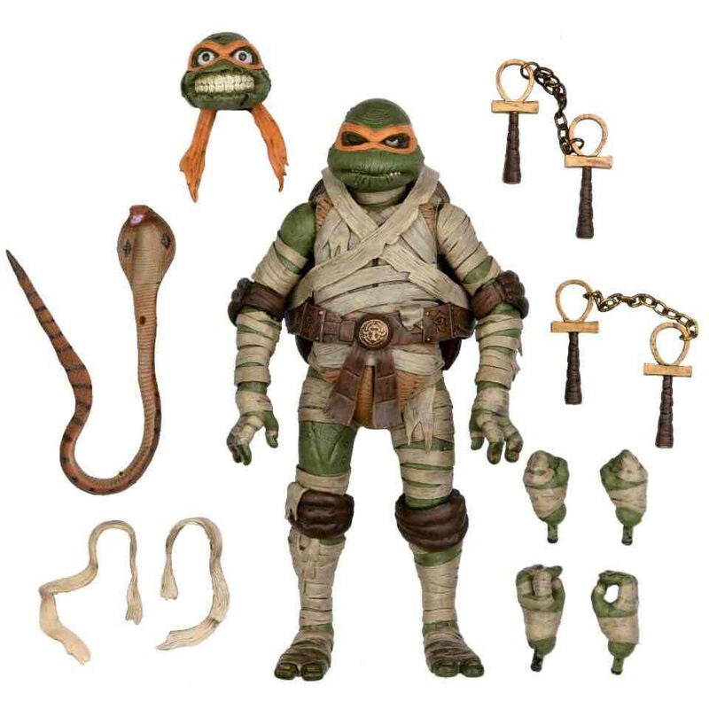 Neca Figura Ultimate Michelangelo as the Mummy Las tortugas Ninja 18cm