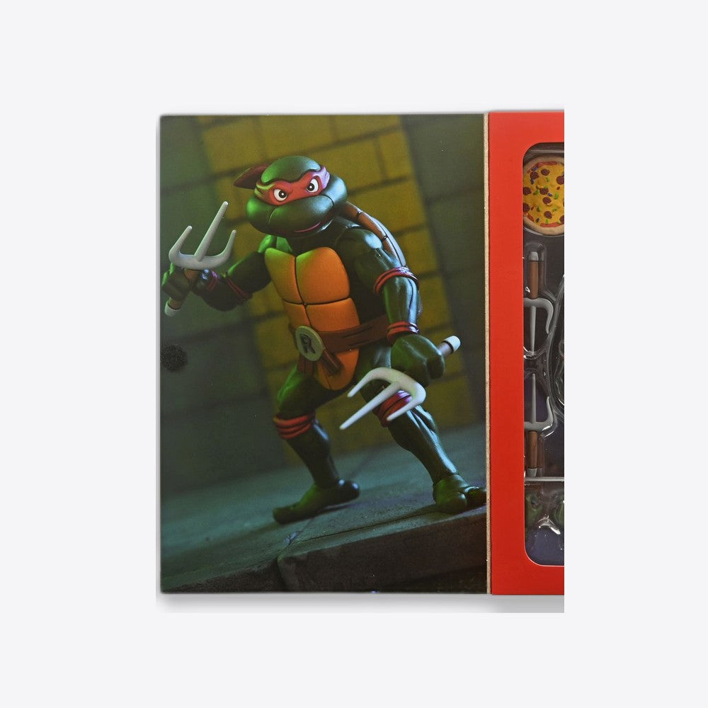 Figura neca teenage mutant ninja turtles cartoon ultimate raphael vhs scale action 18cm (imagen 3 de 6)