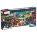 Marvel Puzzle Panorama 1000 Piezas - Héroes vs Villanos