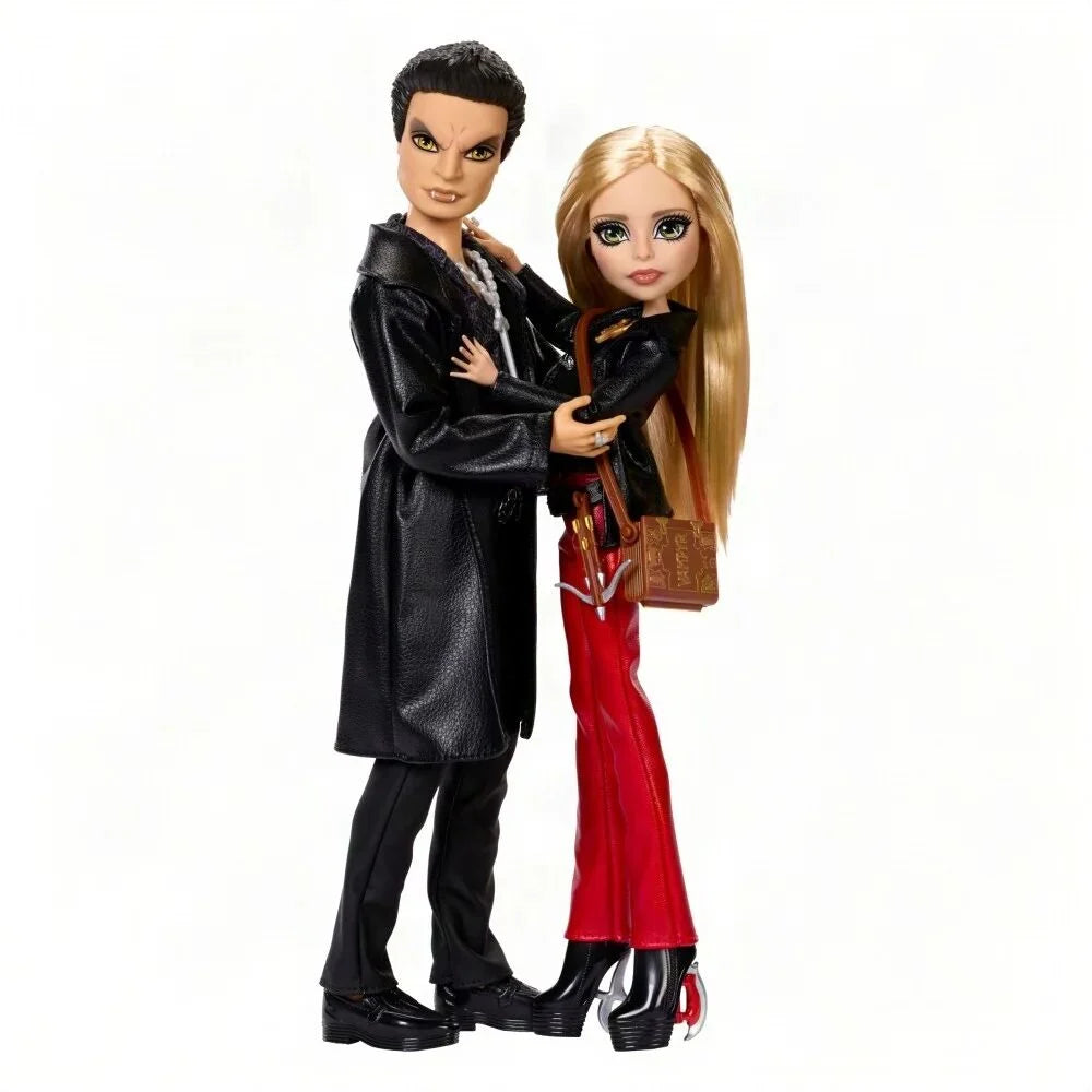 Mattel Set 2 muñecos Buffy & Angel Buffy Cazavampiros Monster High Skullector