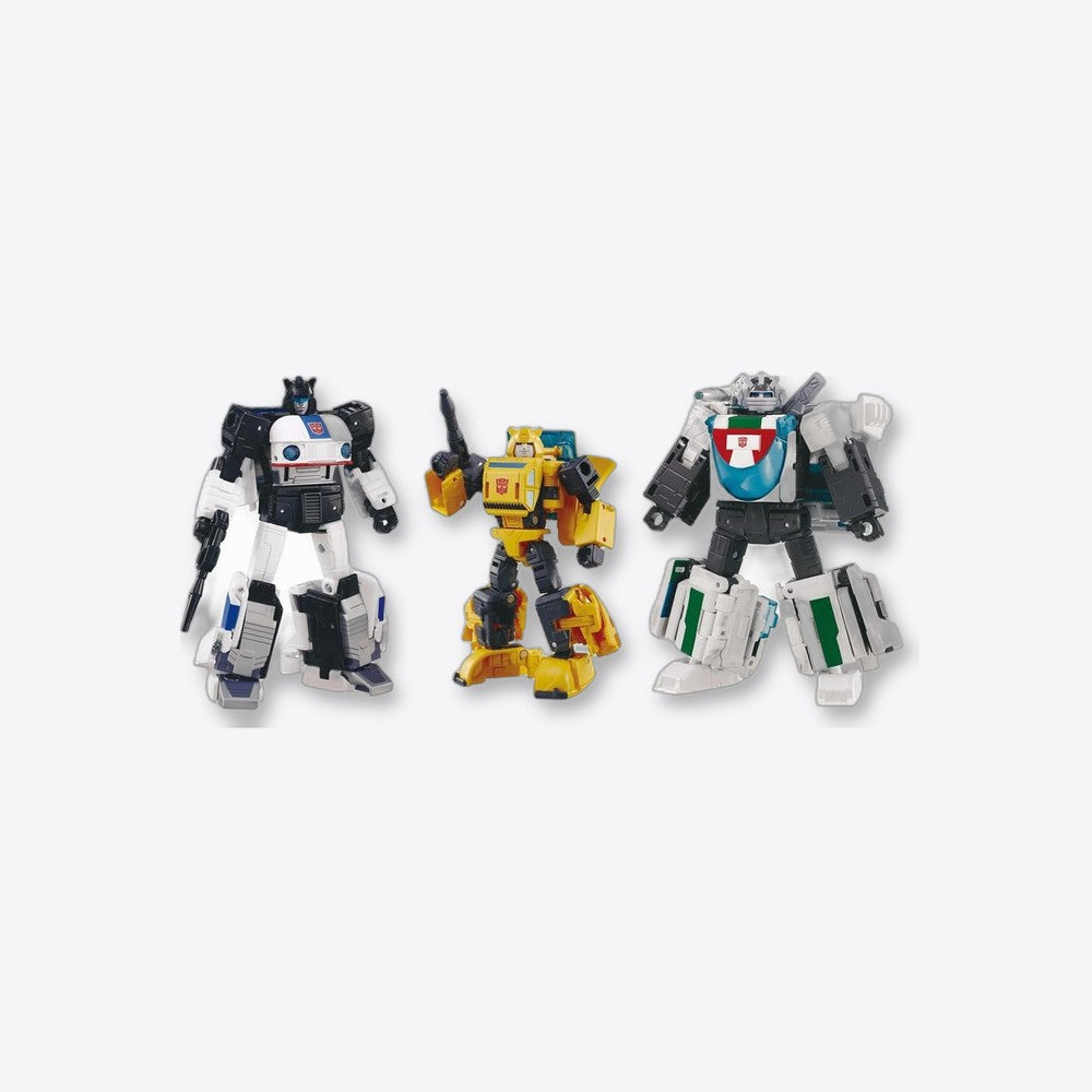 Figura hasbro transformers takara tomy dramatic capture series cybertron chase bumblebee jazz wheeljack (imagen 2 de 6)