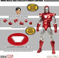 Figura mezco toyz marvel one:12 collective iron man silver centurion edition 16cm