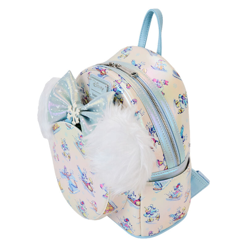 Set Mochila + Diadema orejas Winter Wonderland Mickey and Friends Disney Loungefly 26cm (imagen 2 de 7)