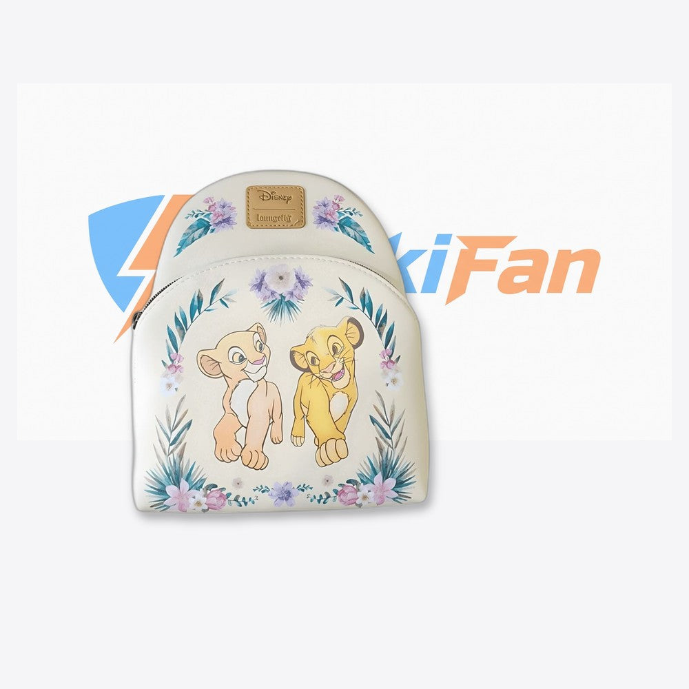Lf | Lounfefly Mochila Simba & Nala Floral  El Rey Leon Disney Loungefly 26cm (imagen 6 de 6)