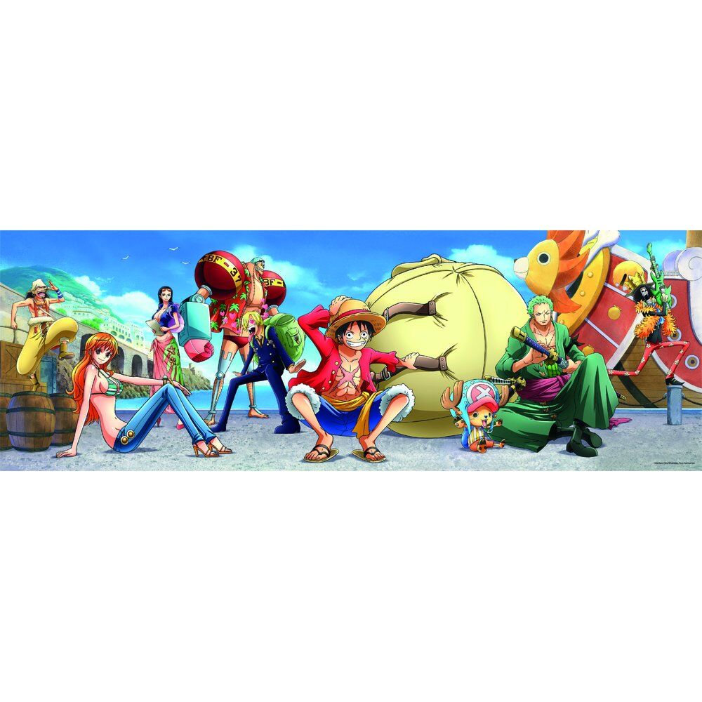 One Piece Puzzle Panorama Tripulación Sombrero Paja 1000 Piezas